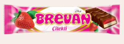 Akay Brevan Fruit Çilekli Nuga Bar 22 Gr