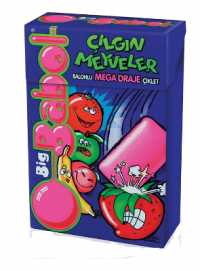 Big Babol Crazy Fruits Mixed Fruit Gum  36 gr