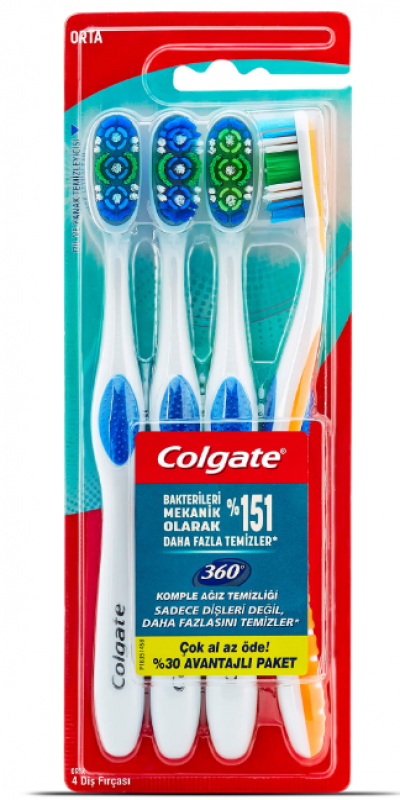 Colgate 360 ​​4-Pack Toothbrush  1 pcs