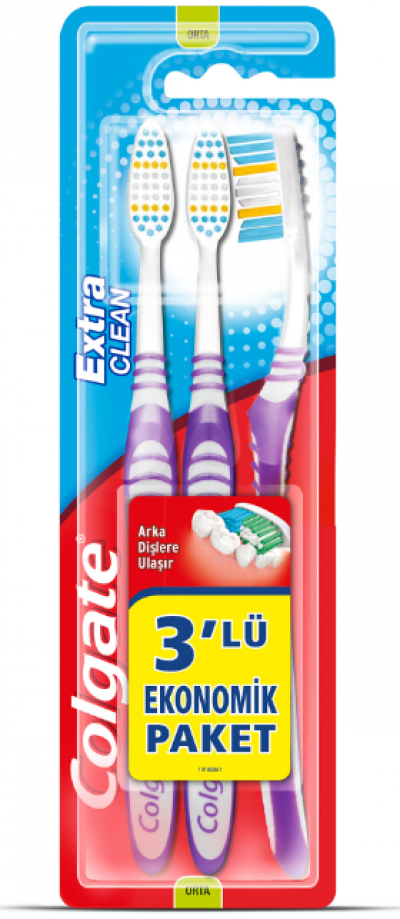 Colgate Extra Clean 2+1 Toothbrush  1 pcs