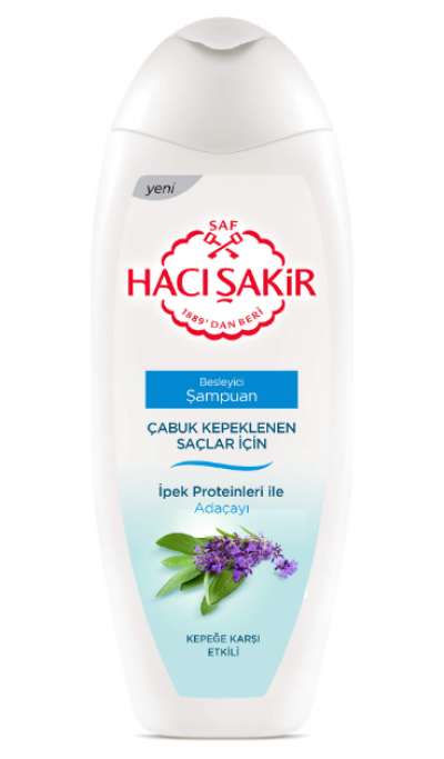 Hacı Şakir Shampoo Sage Effective Against Dandruff 500 ml