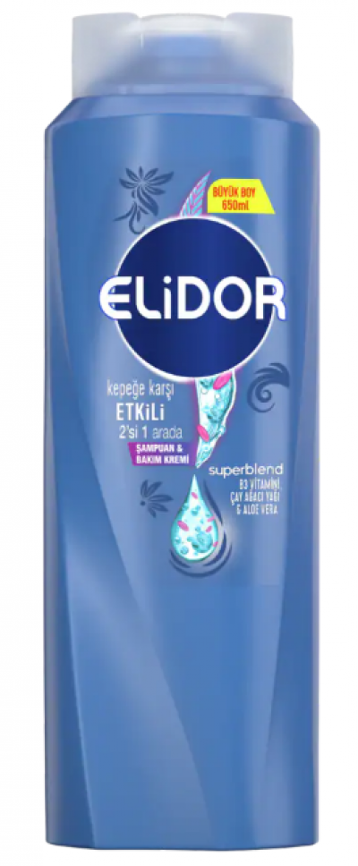Elidor Anti-Dandruff 2 in 1 Shampoo  650 ml