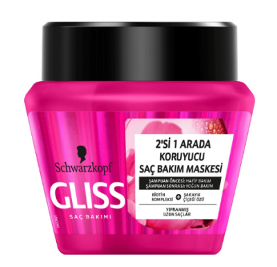 Gliss 2 in 1 Supreme Lenght Protective Hair Care Mask 300 ml 