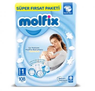 Molfix Baby Diaper Super Opportunity Package No 1  108 pcs