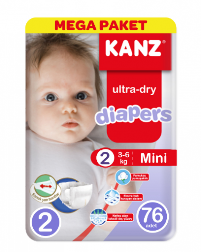 Kanz Diapers Mega Pack No 2 76 pcs
