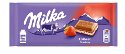 Milka Tablet Chocolate Strawberry Yogurt  100 gr
