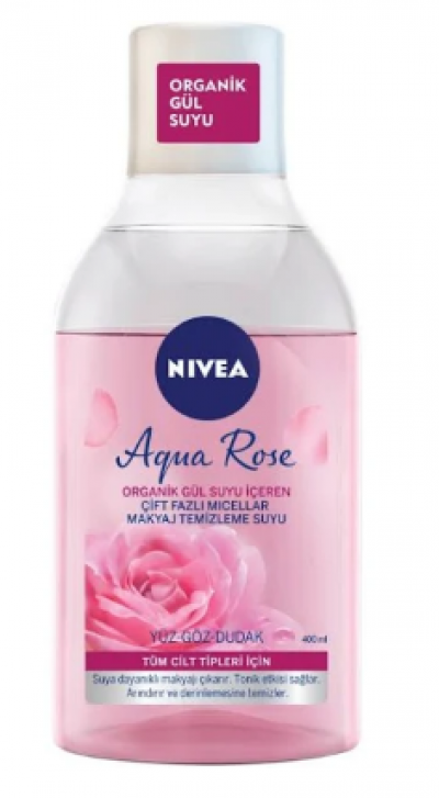 Nivea Dual Phase Facial Cleansing Water Rose  400 ml 