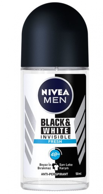Nivea Men Deodorant B&W Fresh Roll On   50 ml 