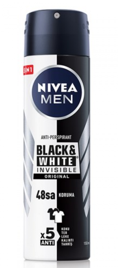 Nivea Men Deodorant B&W Original Spray  150 ml 