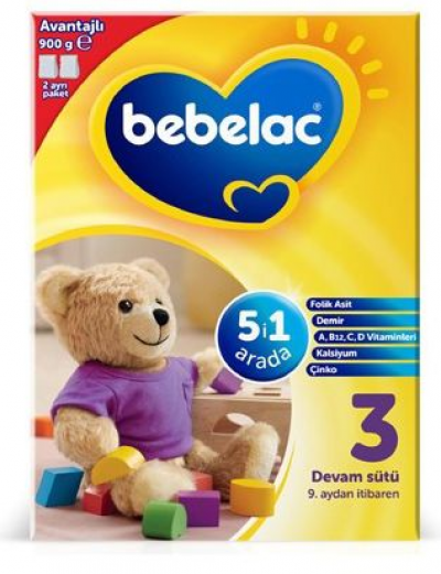 Bebelac Baby Food No 3  900 gr 