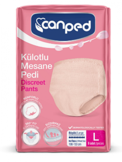 Canped Panty Bladder Pad Large 9 pcs
