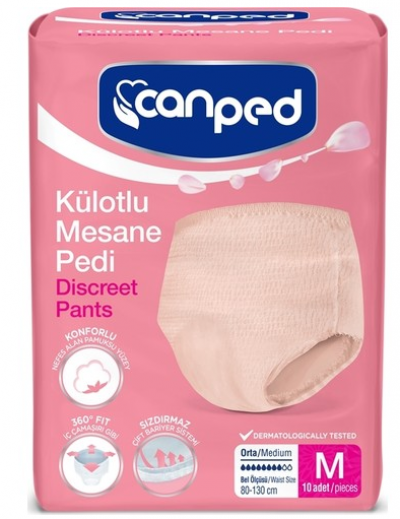 Canped Panty Bladder Pad Medium 10 pcs