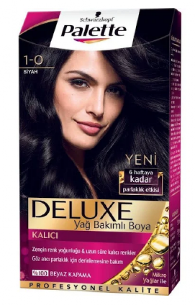 Palette Deluxe Hair Dye Black 1-0  1 pcs