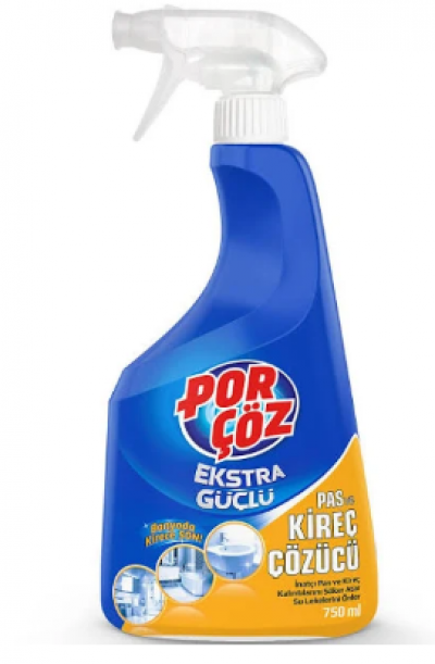 PorÇöz Rust and Lime Remover Spray  750 ml
