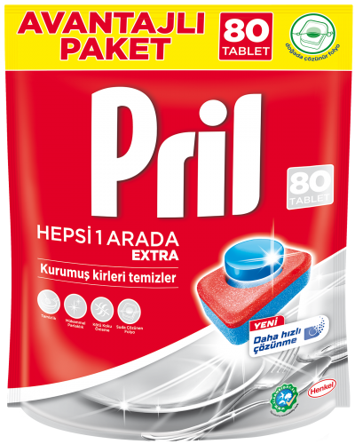 Pril Tabs All in One  80 pcs