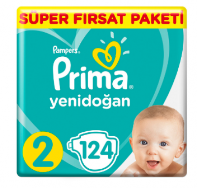 Prima Super Deal Diapers No 2 124 pcs