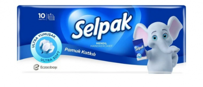 Selpak Wipes Cotton Added  5x10 pcs