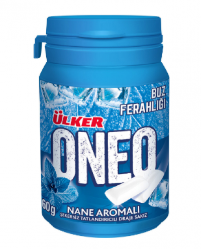 Ülker Oneo Mint Bottle Dragee Gum 60 gr
