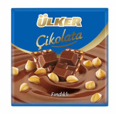 Ülker Square Chocolate with Hazelnut 65 gr