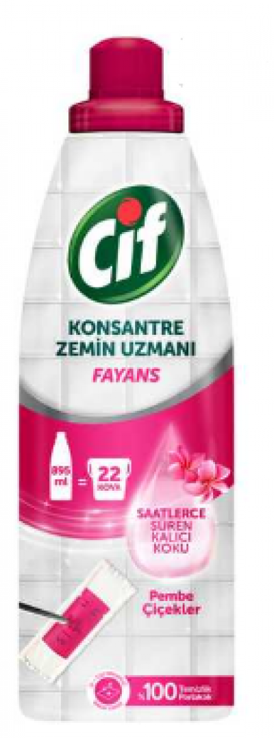 Cif Concentrated Floor Expert Tiles Pink Flowers  895 ml