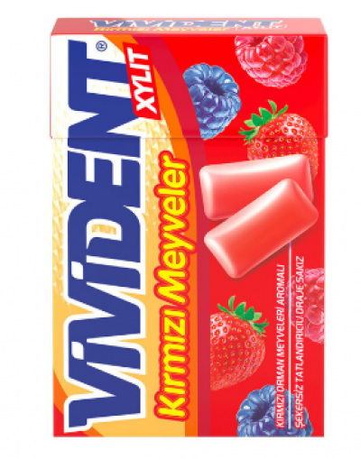 Vivident Xylit Red Fruits Gum  22 gr