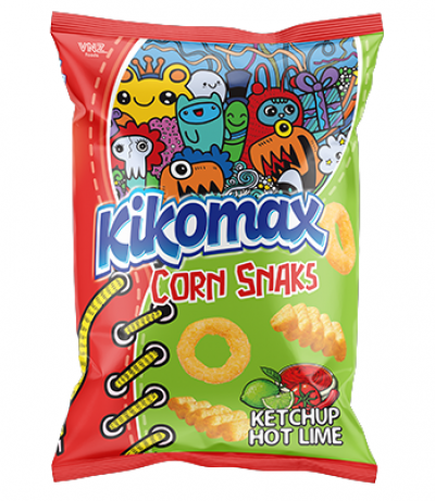 Kikomax Corn Snaks Ketchup 14 Gr