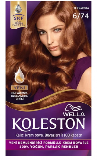 Wella Koleston Hair Dye No 6.74 Terracotta 1 pcs