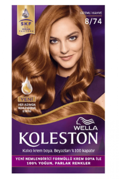 Wella Koleston Hair Dye No 8.74 Mysterious Brown 1 pcs