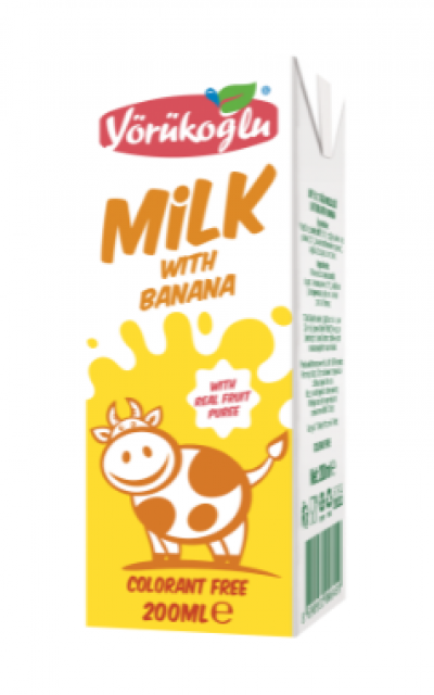Yörükoğlu Milk with Banana  200 ml 